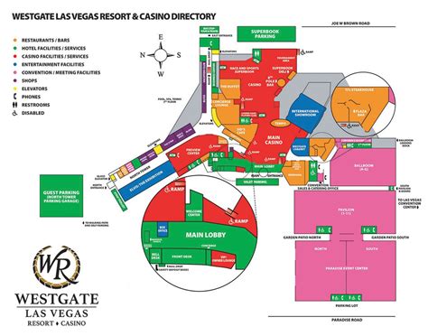 westgate casino las vegas map